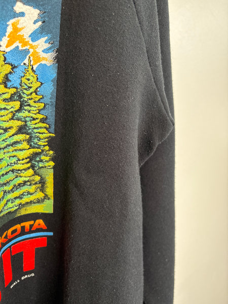 Vintage Fruit Of The Loom  Black Hills Bikers Rally Graphic Sweatshirt (L)