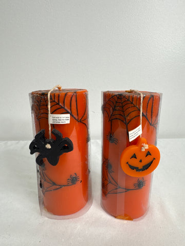 SET OF 2 Halloween Candles
