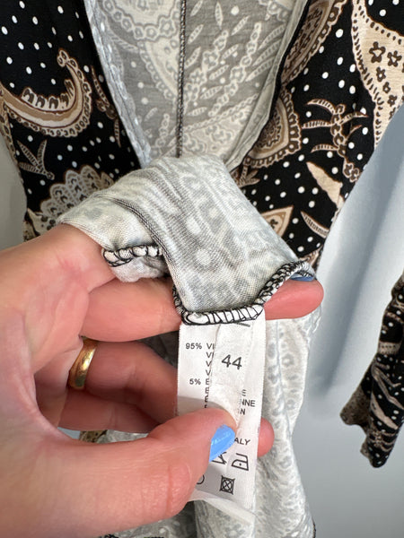 James Lakerland V-Neck Patterned Midi Dress (44)