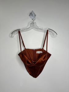 Marthea Copper Corset Crop Top (M)