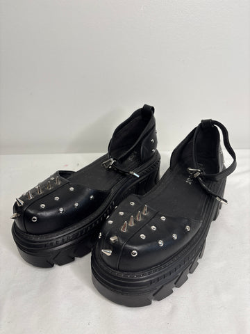 Koi Footwear Perfect Storm Grunge Platform Mary Janes (US 6)