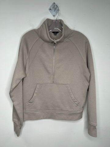 Danskin Cream Half-Zip Pullover Sweatshirt (M)