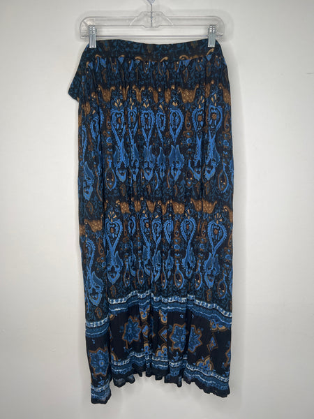 NWT Vintage Jessica Blue Broomstick Skirt (2X)