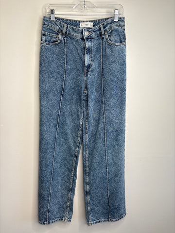 Mango Denim High Rise Wide Leg Jean Pant (8)