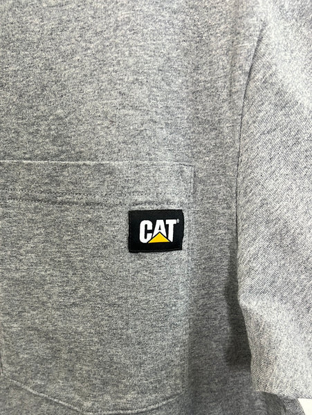 CAT Patch Logo Pocket Plain Tee (L)