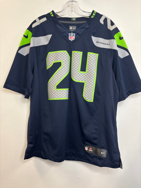 NFL Nike Seattle Seahawks #24 Marshawn Lynch Football Jersey (M)
