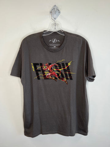 DC Grey "The Flash" Graphic T-shirt (L)