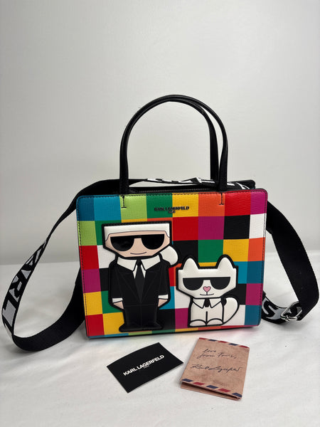 WT Karl Lagerfield Maybelle Satchel Purse