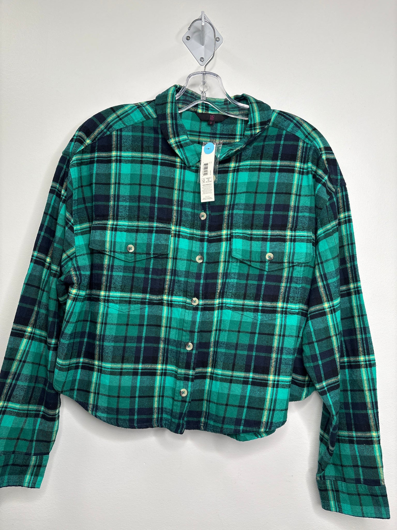 NWT NOBO Checkered Cropped Top (L)