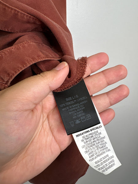 Reitmans Button-Up Long-Sleeve Top (L)