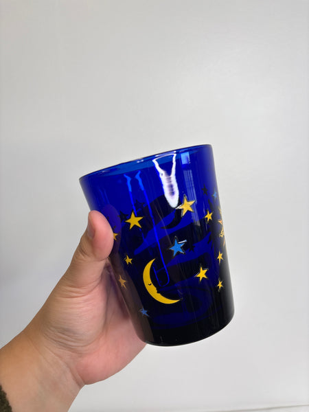 SET OF 2 Vintage Celestial Libbey Glass