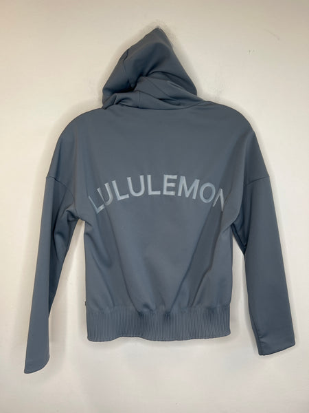 Lululemon Grey Crop Zip-up Jacket (2)