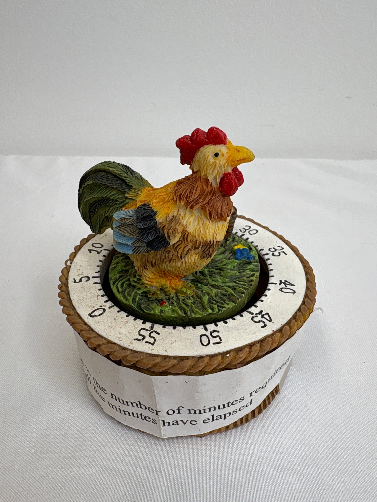 Rooster Hand Finished Farmyard Animal Timer