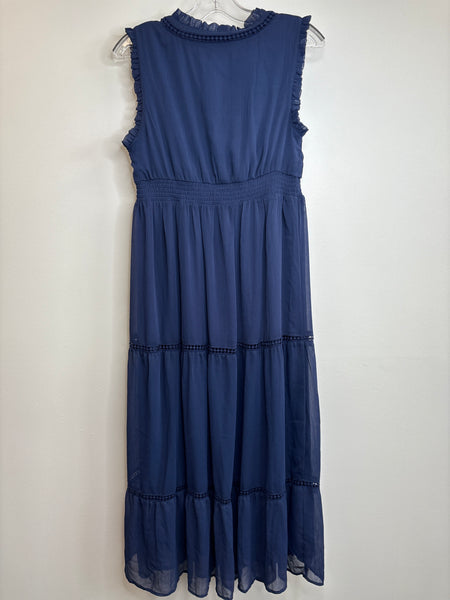 Cristina B Ruffled Maxi Tiered Dress (S)