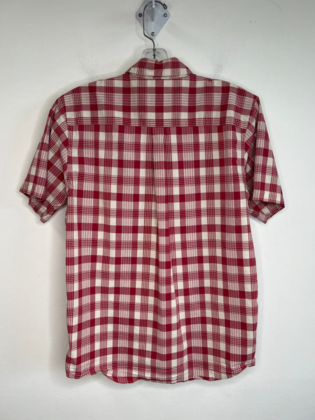 Patagonia Red Plaid Short-Sleeved Button-Up Shirt (S)