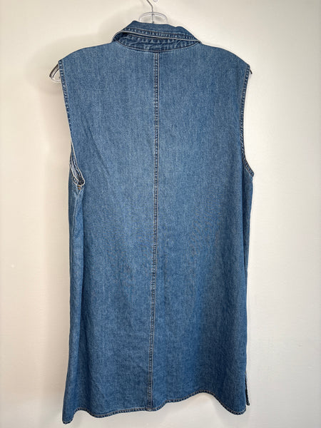 Vintage Erika & Co Cotton Denim Mini Dress (XL)