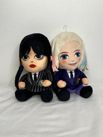 Wednesday Phunny "Wednesday Addams" And "Enid" Plushie Set