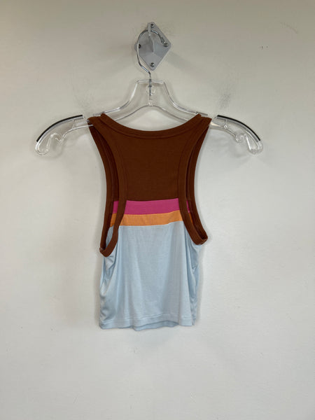 Sun•Deh Rust Sleeveless Halter Crop Top (2XS)