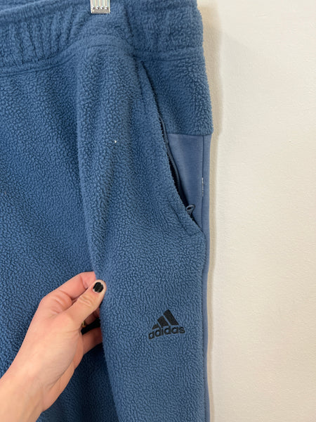 Adidas Blue Fleece Sweatpants (XL)