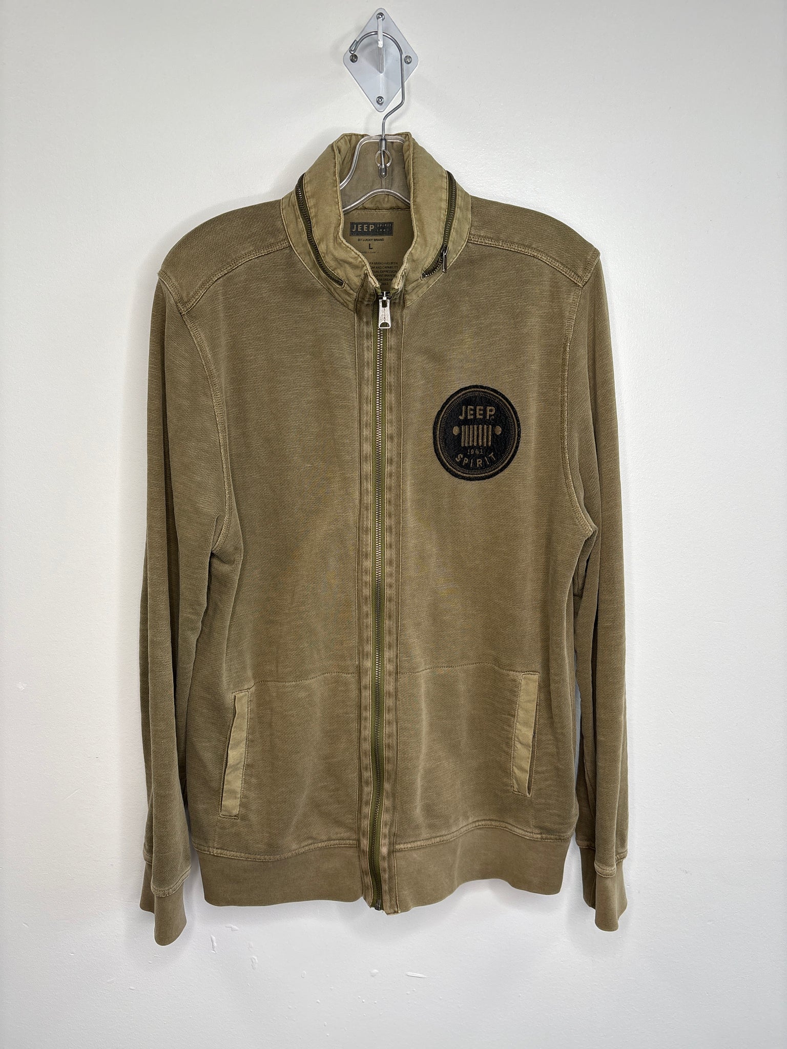 Jeep Spirit Y2K 1941 Zip-Up Sweatshirt (L)