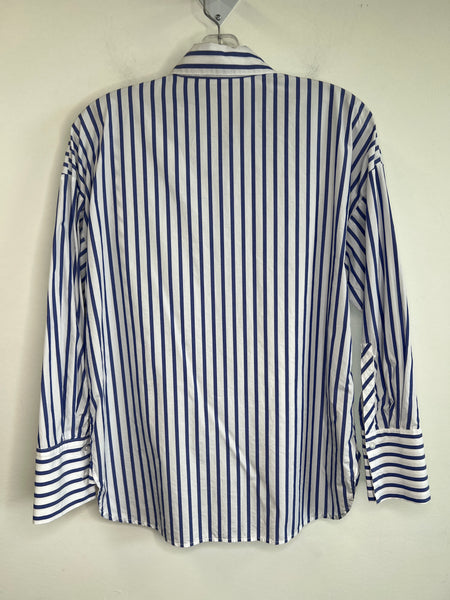 Mango Striped Oversized Shirt (4)