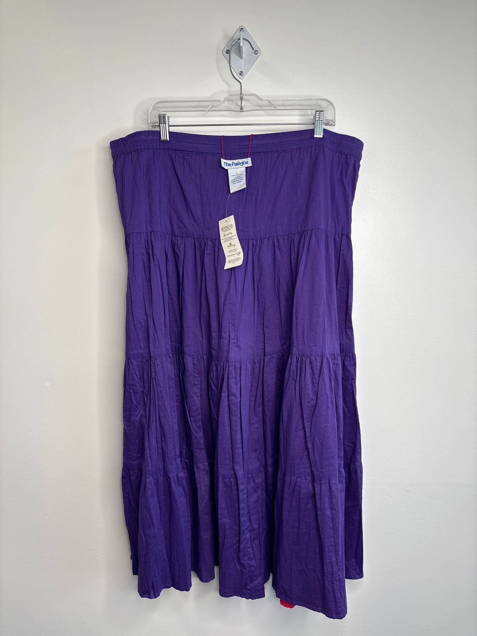 The Paragon Reversible Cotton Tiered-Skirt (L)