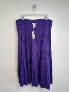 The Paragon Reversible Cotton Tiered-Skirt (L)