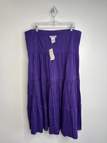 The Paragon Reversible Cotton Tiered-Skirt (L)