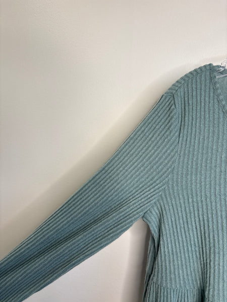 NWT Emery Rose Teal Two-Tiered Long-Sleeve Dress (XL)