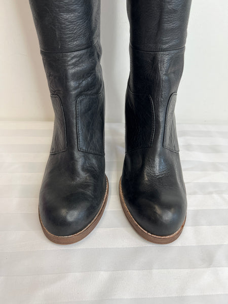 Dolce Vita Black Leather Knee High Boots (US 8.5)