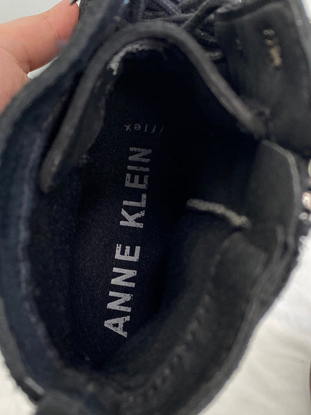 Anne Klein Ablaze Suede Lace-Up Boots (9M)