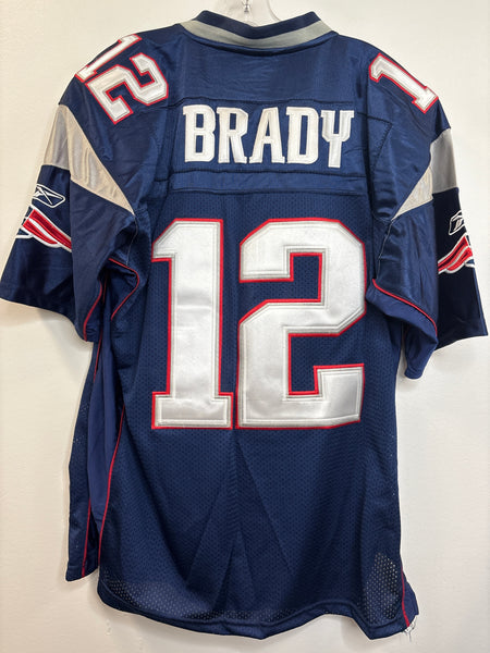 NFL Reebok New England Patriots #12 Tom Brady Football Jersey (50)