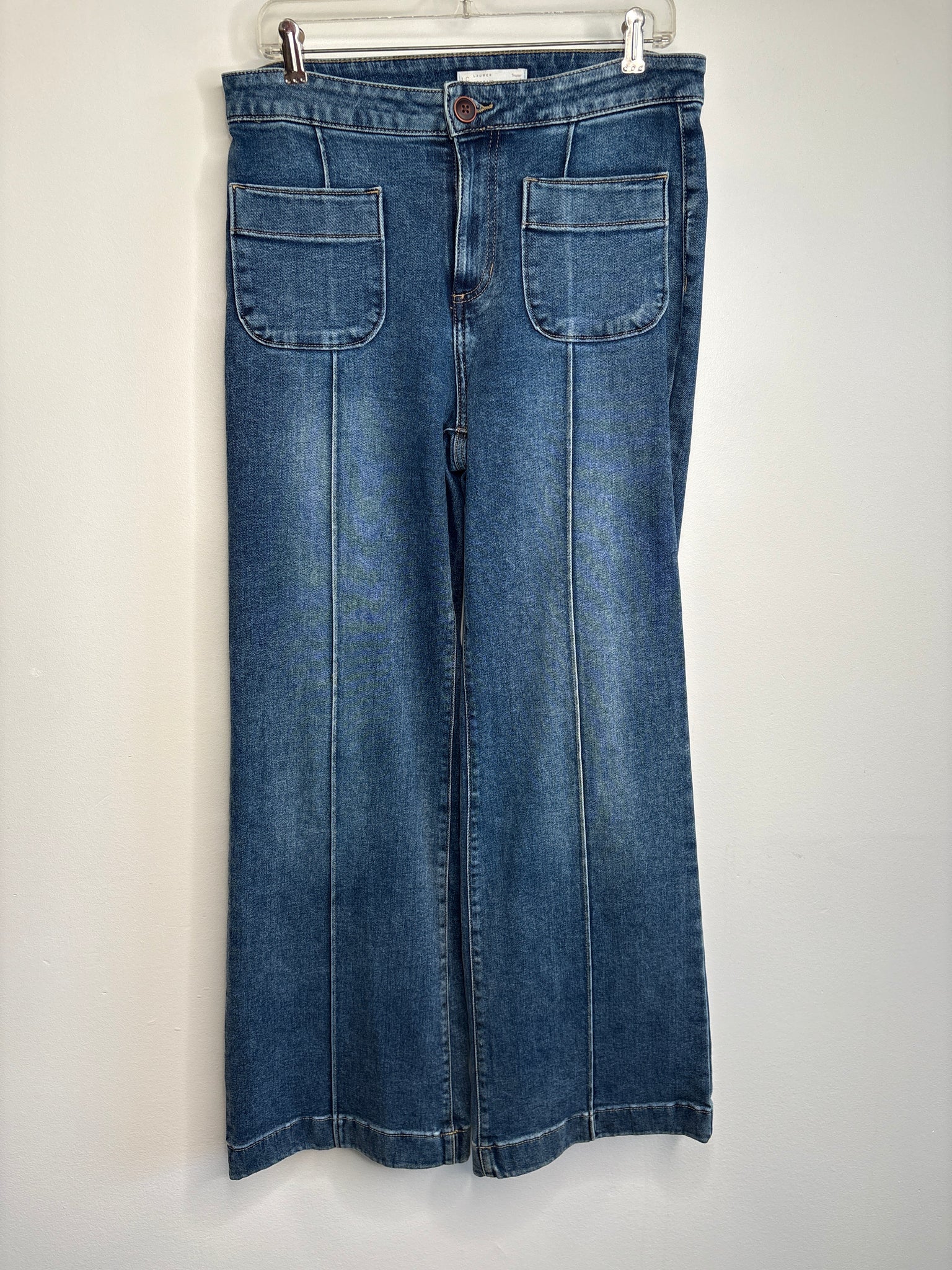 LC Lauren Conrad High Rise Boot Cut Denim Jeans (6)