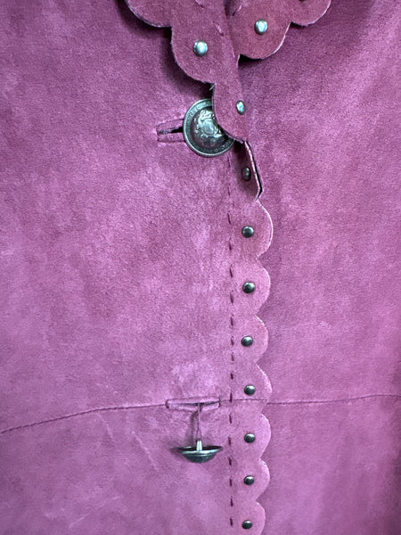 Vintage Danier Midi Suede Jacket (XL)