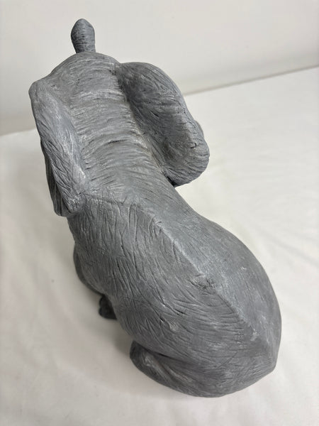 Vintage Large Elephant & Calf Figurine