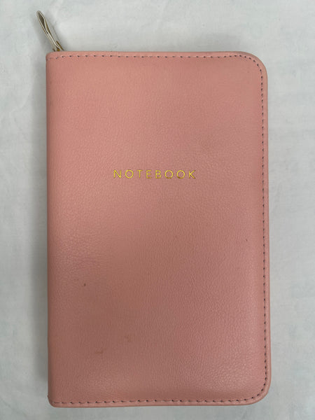 Zippered Leather Cover Notebook