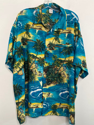 Vintage Rina Caribbean Hawaiian Shirt (3XL)