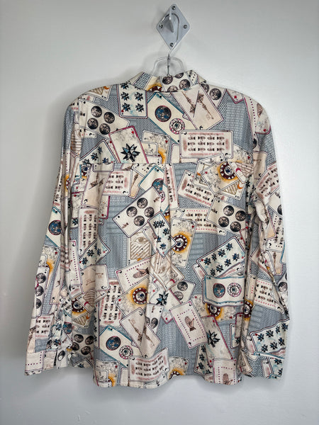 And Other Stories Cotton Tarot Print Button-Up Shirt (EU 42)