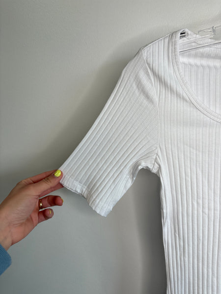 NWT Frank And Oak Slim Ribbed Top (S)