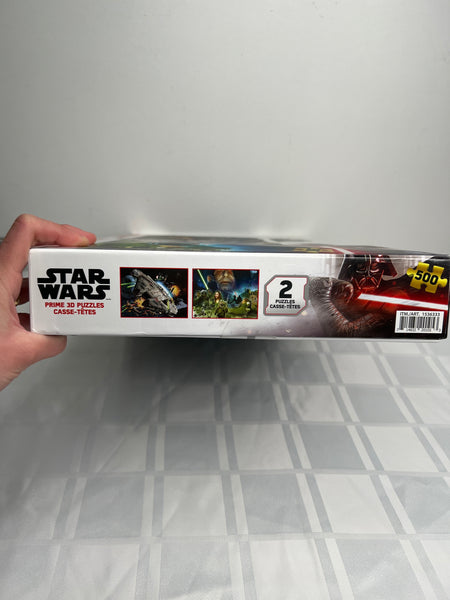 SEALED Star Wars 2 Pack 500 Piece 3D Puzzles