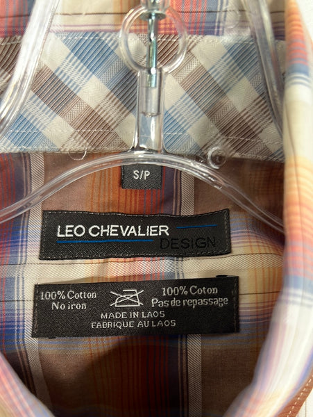 Leo Chevalier Plaid Short Sleeve Shirt (S)