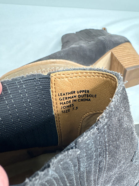 Dolce Vita Suede Heeled Western Ankle Boots (US 7.5)