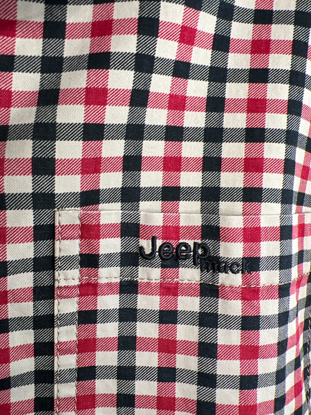 Retro Jeep Mack Multicoloured Checkered Button Down Shirt (XXL)