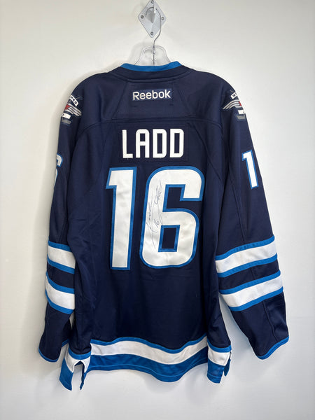 Reebok NHL Winnipeg Jets Ladd #16 SIGNED Hockey Jersey (XXL)