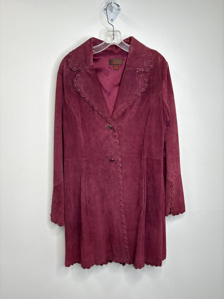Vintage Danier Midi Suede Jacket (XL)