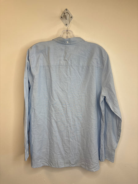 Gap Long-Sleeve Button-Down Cotton Blouse (XL)