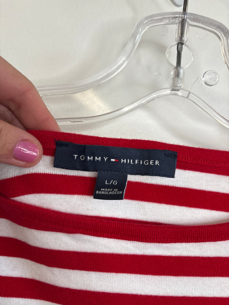 Tommy Hilfiger Striped Cotton Tee (L)