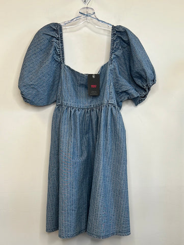 NWT Levi's Denim Puff-Sleeve Babydoll Dress (XL)