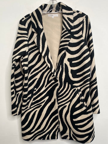 NWT Cleo Zebra Print Blazer Jacket (L)