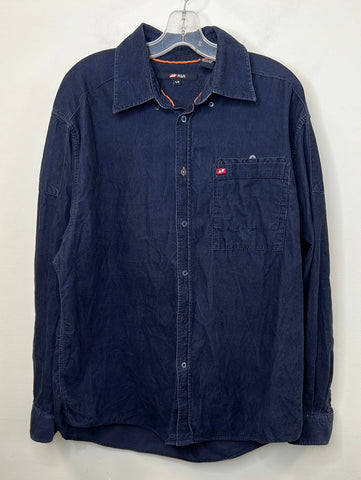 R&R Button Up Corduroy Long-Sleeve Shirt (L)